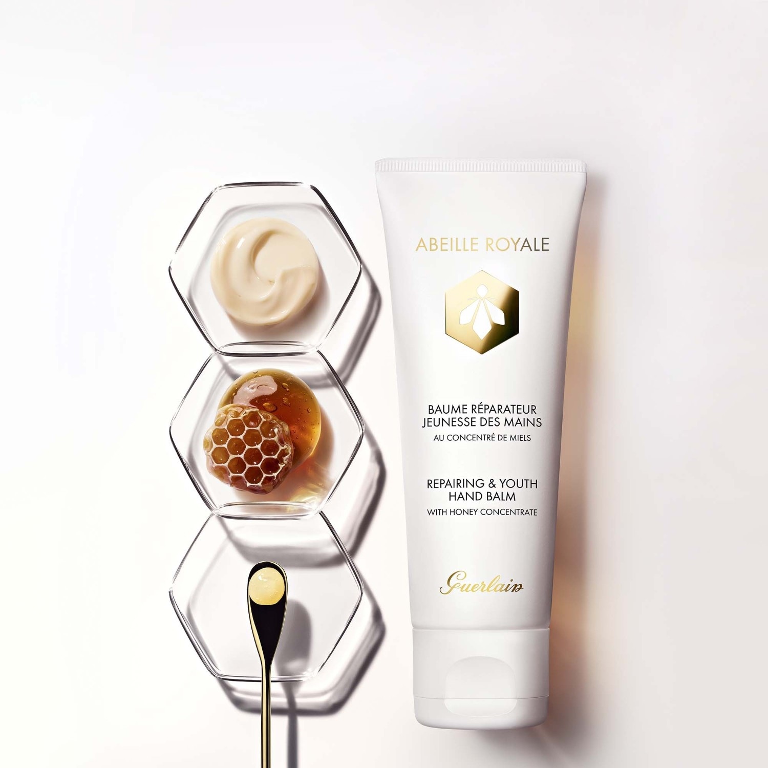Крем для рук abeille royale repairing & youth hand balm Guerlain, объем 40 мл — фото 3