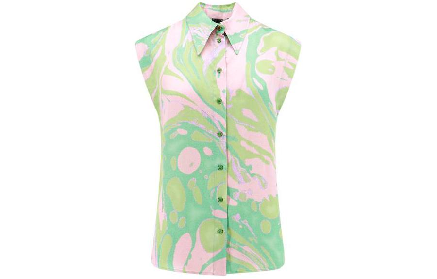 

Рубашка Pattern Printed Sleeveless Shirt PINKO, зеленый