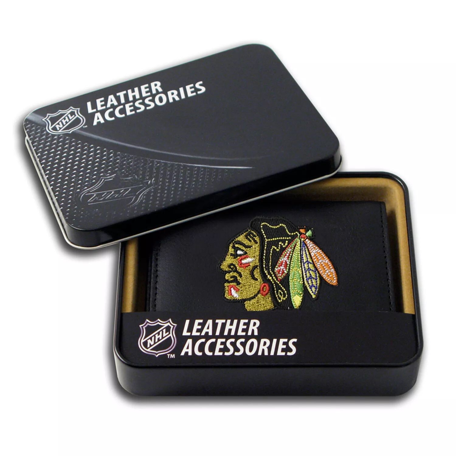 

Кожаный кошелек тройного сложения Chicago Blackhawks