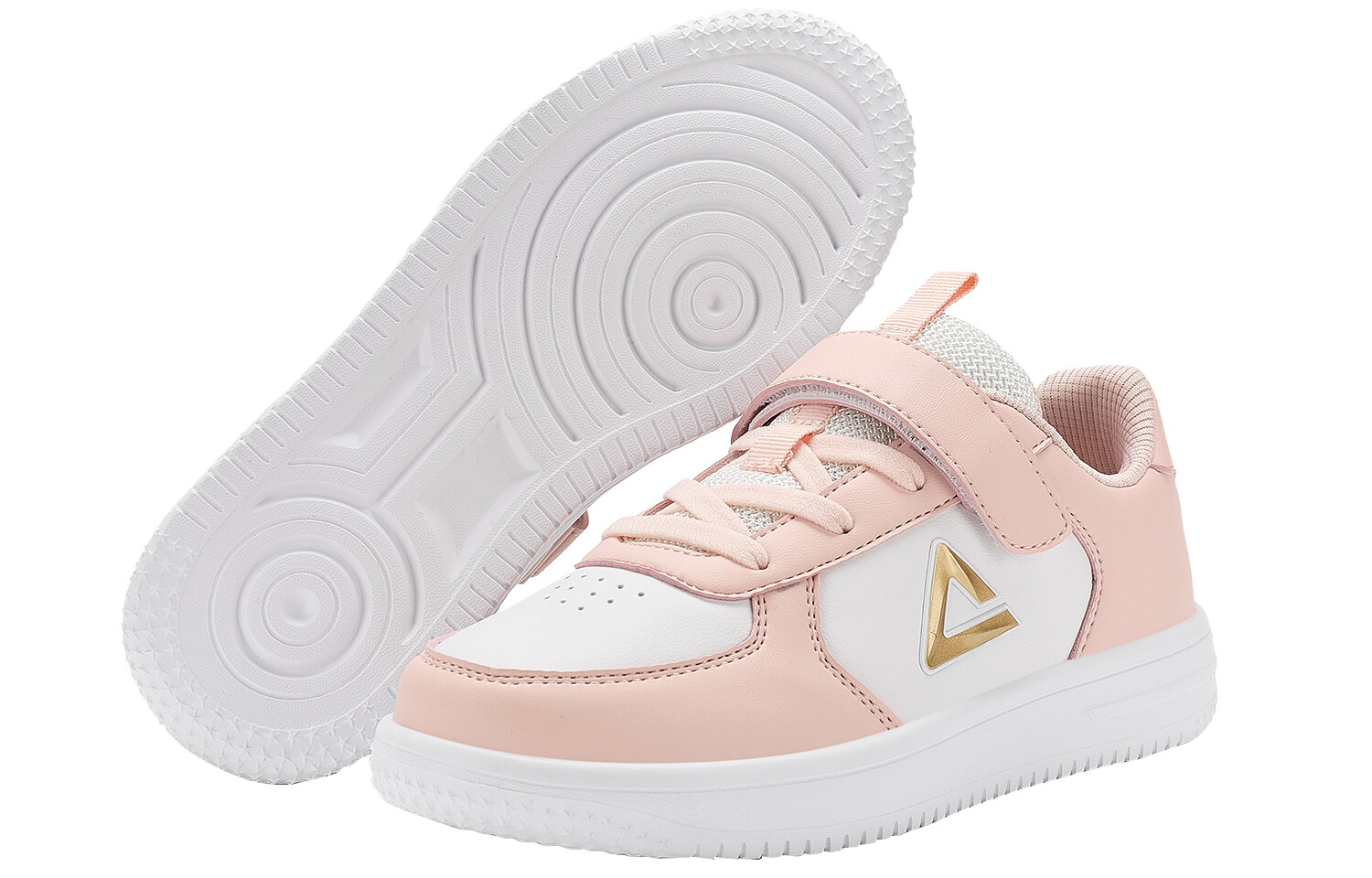 Детские кроссовки для скейтбординга GS Low-top светло-розовые и белые Peak, розовый — фото 4