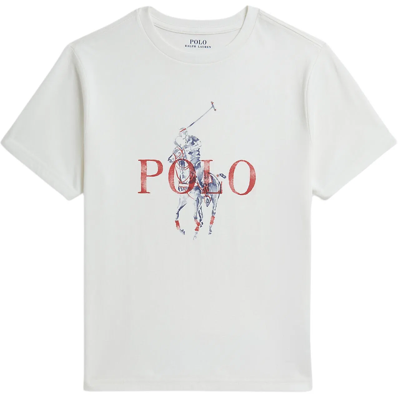Футболка Big Pony SS26 Classic Version детская Polo Ralph Lauren, Washed White