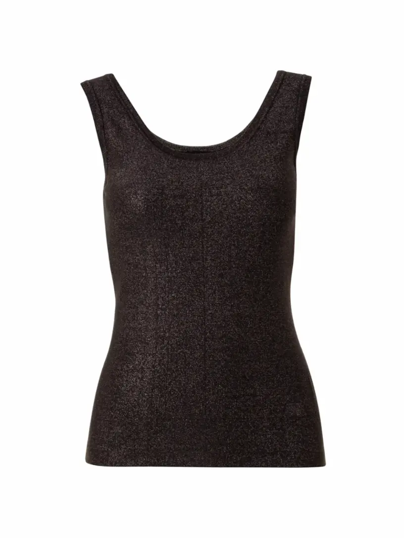 

Шелковый топ с люрексом Akris, коричневый