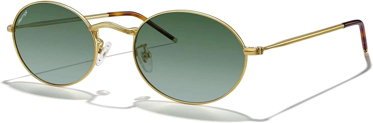 

Солнцезащитные очки MERRY'S Retro Oval Polarized для женщин, модные классические, с защитой от УФ-излучения UV400, модель S8537, Gold Frame/Green Gradient Lens