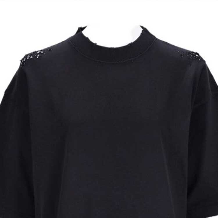 Balenciaga Женская футболка, цвет Black — фото 4