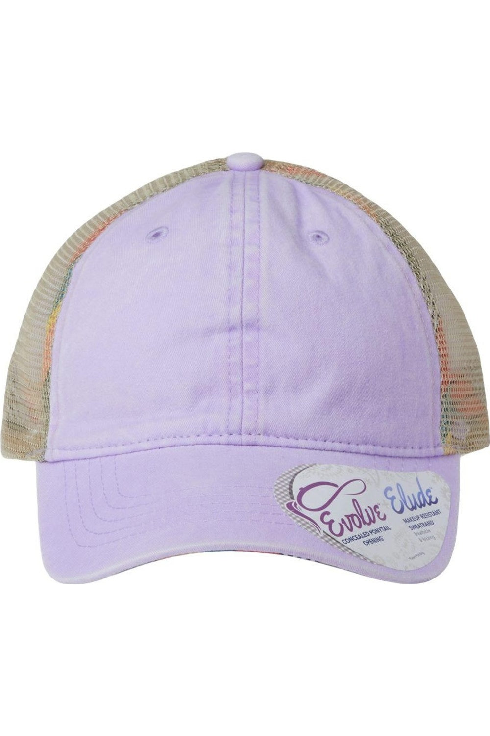 

Женская кепка Infinity Her с сетчатой ​​задней частью и эффектом потертости, lavender/ stripes