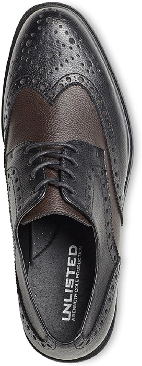 Мужские открытые оксфорды Kenneth Cole, черный/коричневый/темно-коричневый — фото 2