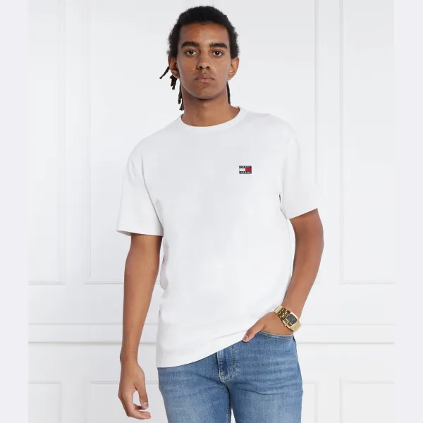 Футболка классического кроя со значком Tommy Hilfiger, белый — фото 2
