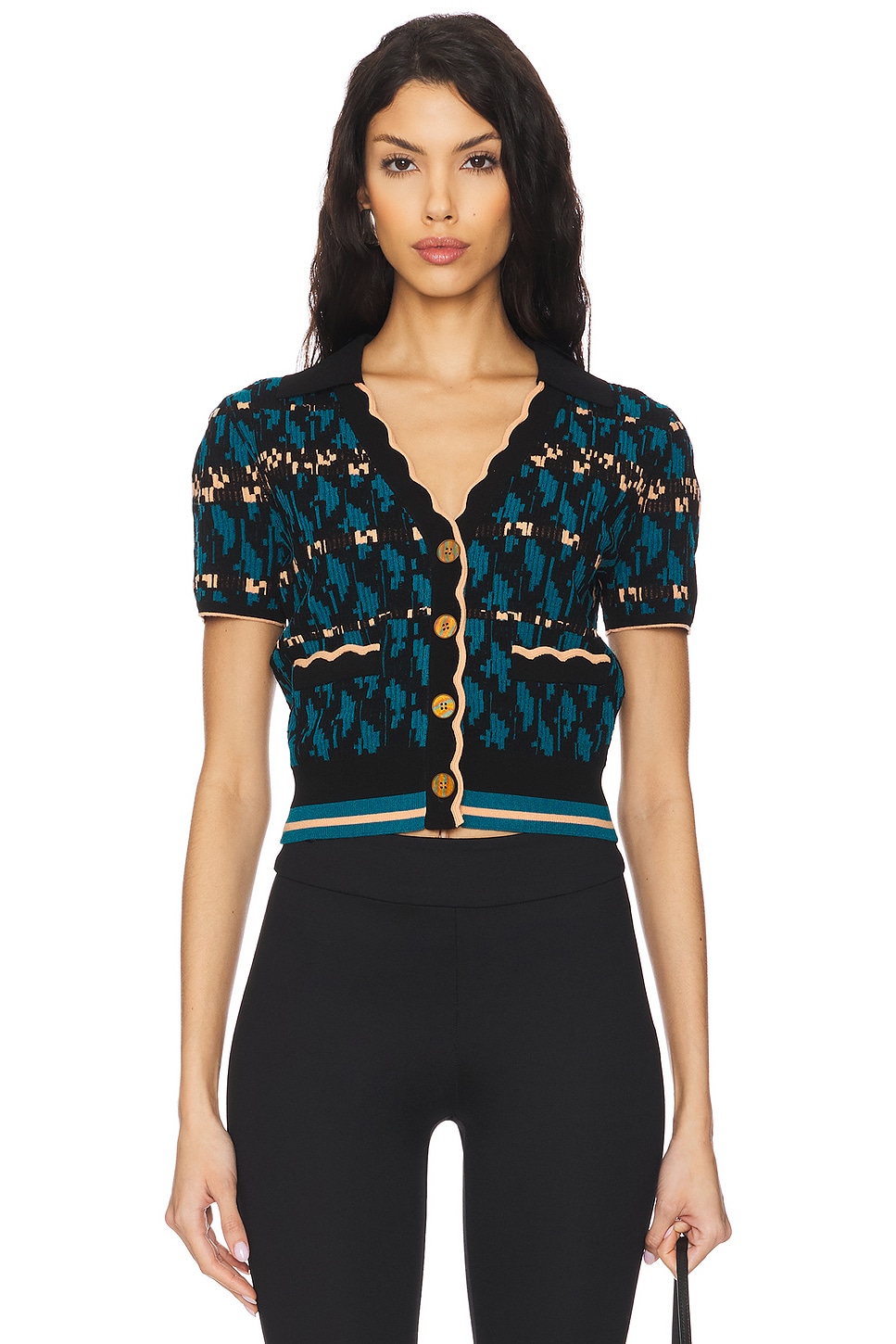 

Свитер Lucine Diane Von Furstenberg, vintage stripe teal