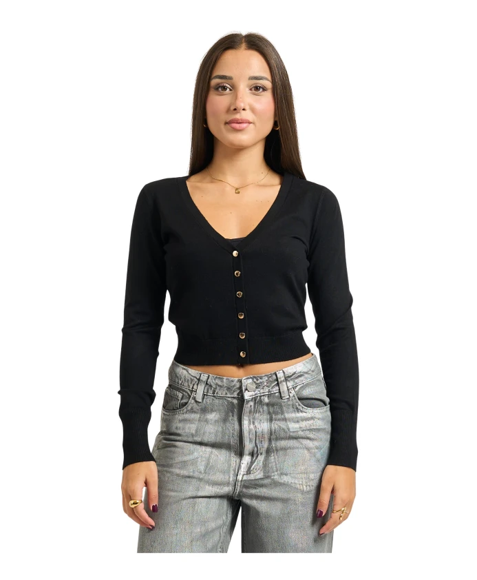 

Обычный кардиган с V-образным вырезом Fracomina, черный