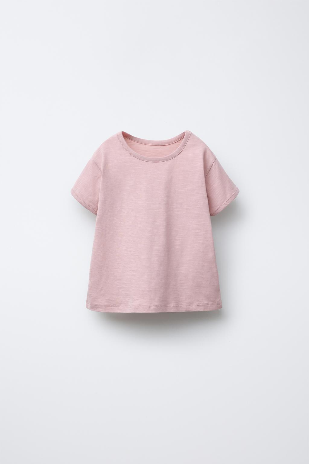 

Футболка с рюшами на спине ZARA, розовый
