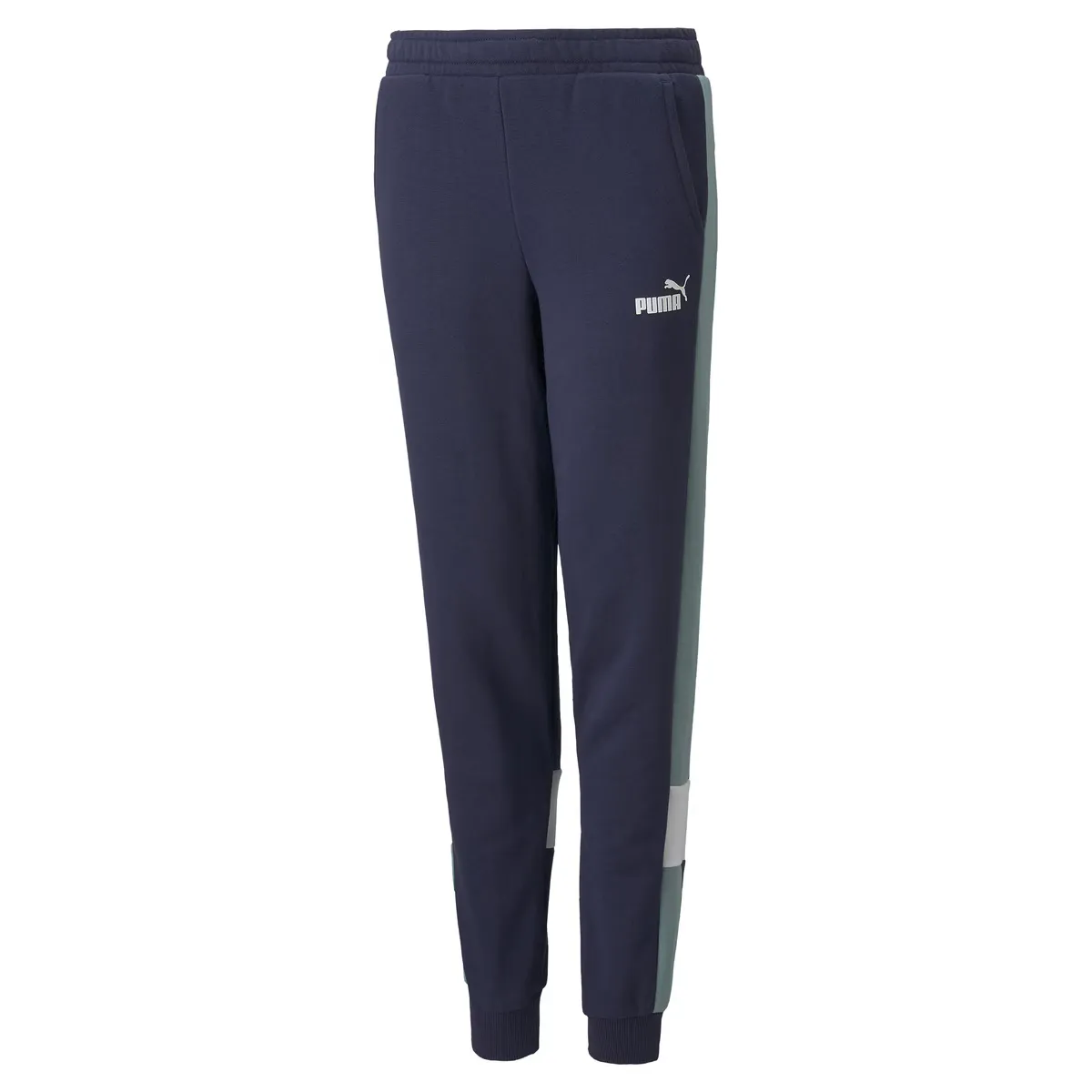 

Детские брюки Puma ESS+ Colorblock, темно-синий/белый