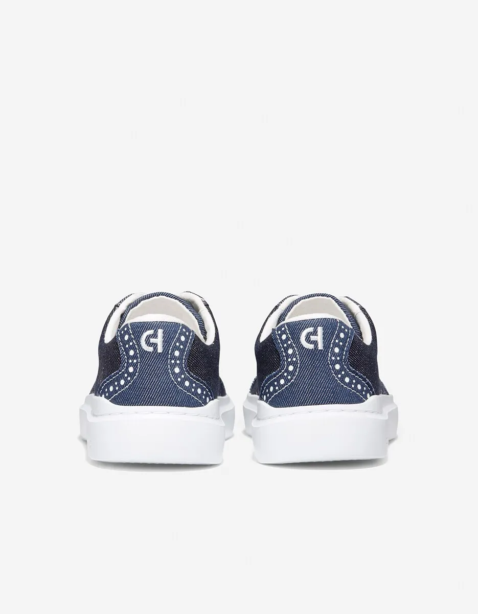Женские парусиновые кроссовки со шнуровкой Cole Haan, синий — фото 4