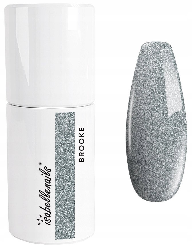 

Гибридный лак 93. Блеск Silver Glitter от Brooke Isabellenails Beautiona