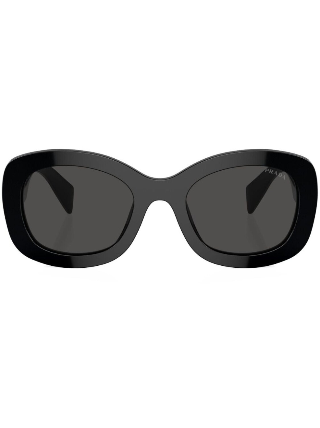 

Prada Eyewear солнцезащитные очки Prada PR A13S в массивной оправе, черный