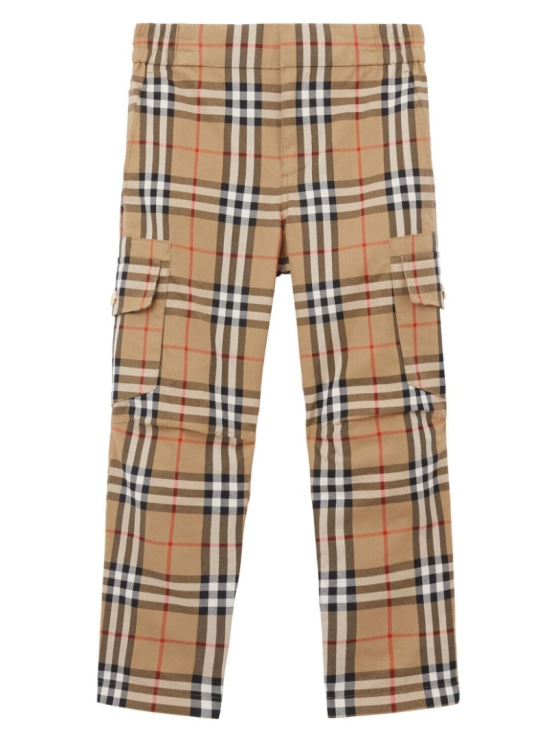 

Burberry Kids прямые брюки в клетку Vintage Check, нейтральный цвет