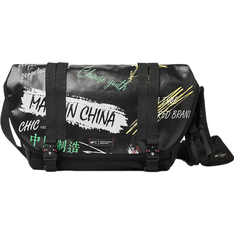 

WARRIOR Нейлоновая мессенджер-сумка через плечо, кроссбоди унисекс Black