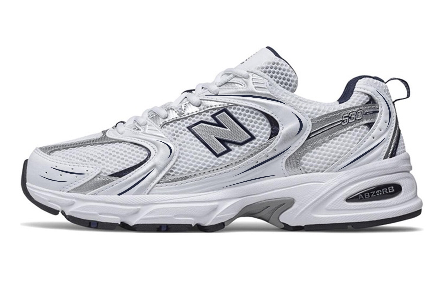 

Кроссовки New Balance 530, белый/серебристый/черный