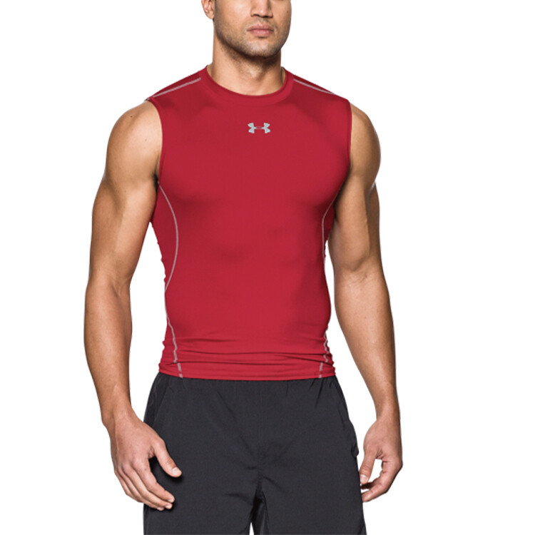Фитнес Одежда Мужская Красная Under Armour, красный — фото 4