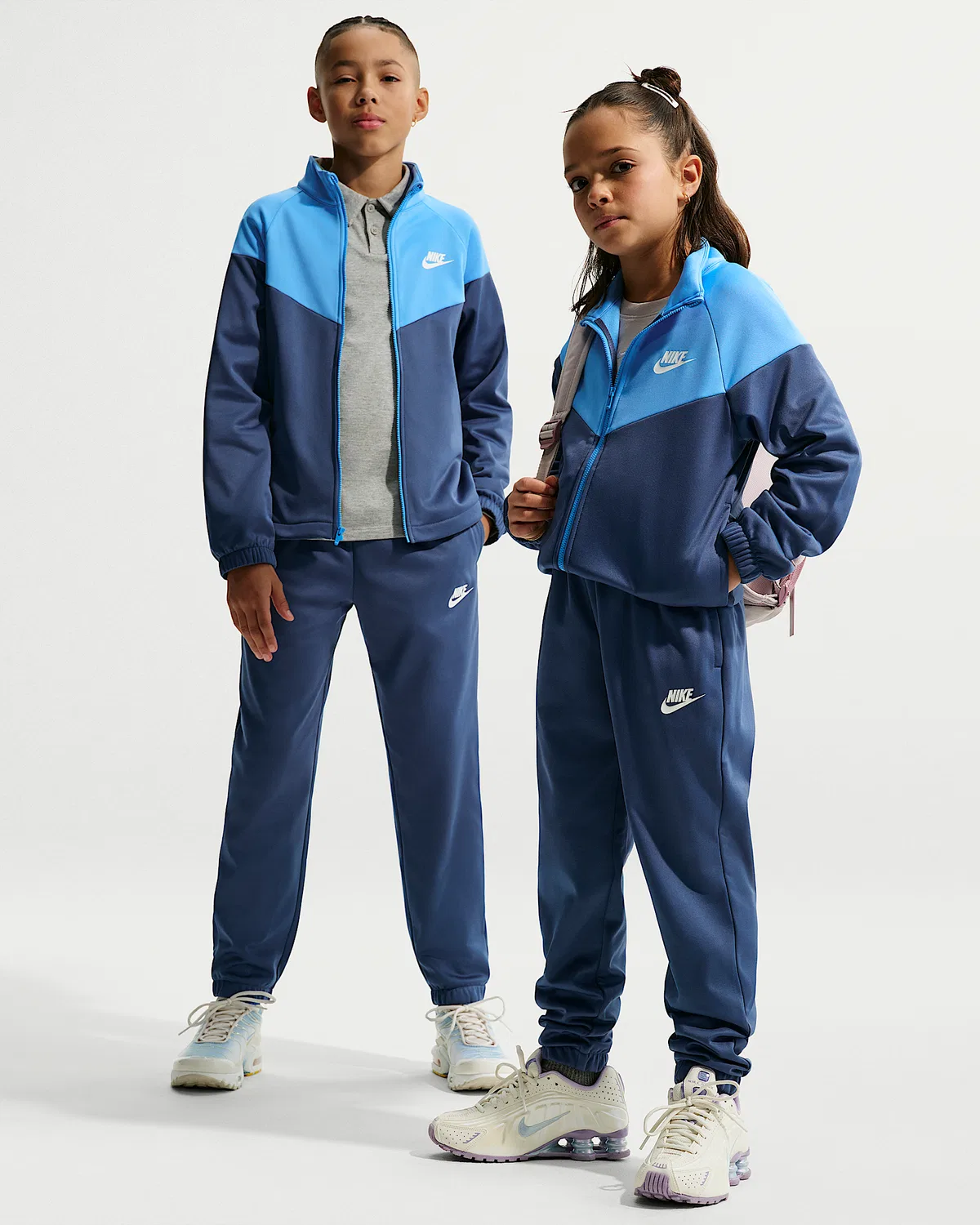 Детский спортивный костюм Dri-FIT Nike Sportswear, Mystic Navy/University Blue/White