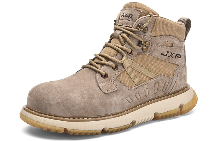 Ботинки Jeep Martin Boot Men комбинированные на шнуровке, бежевый — фото 3