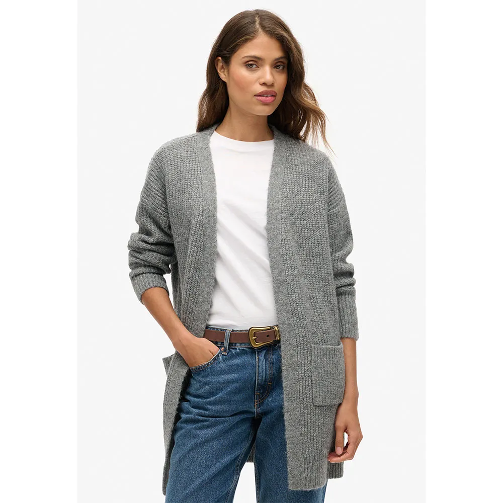 

Кардиган Superdry Essential, серый