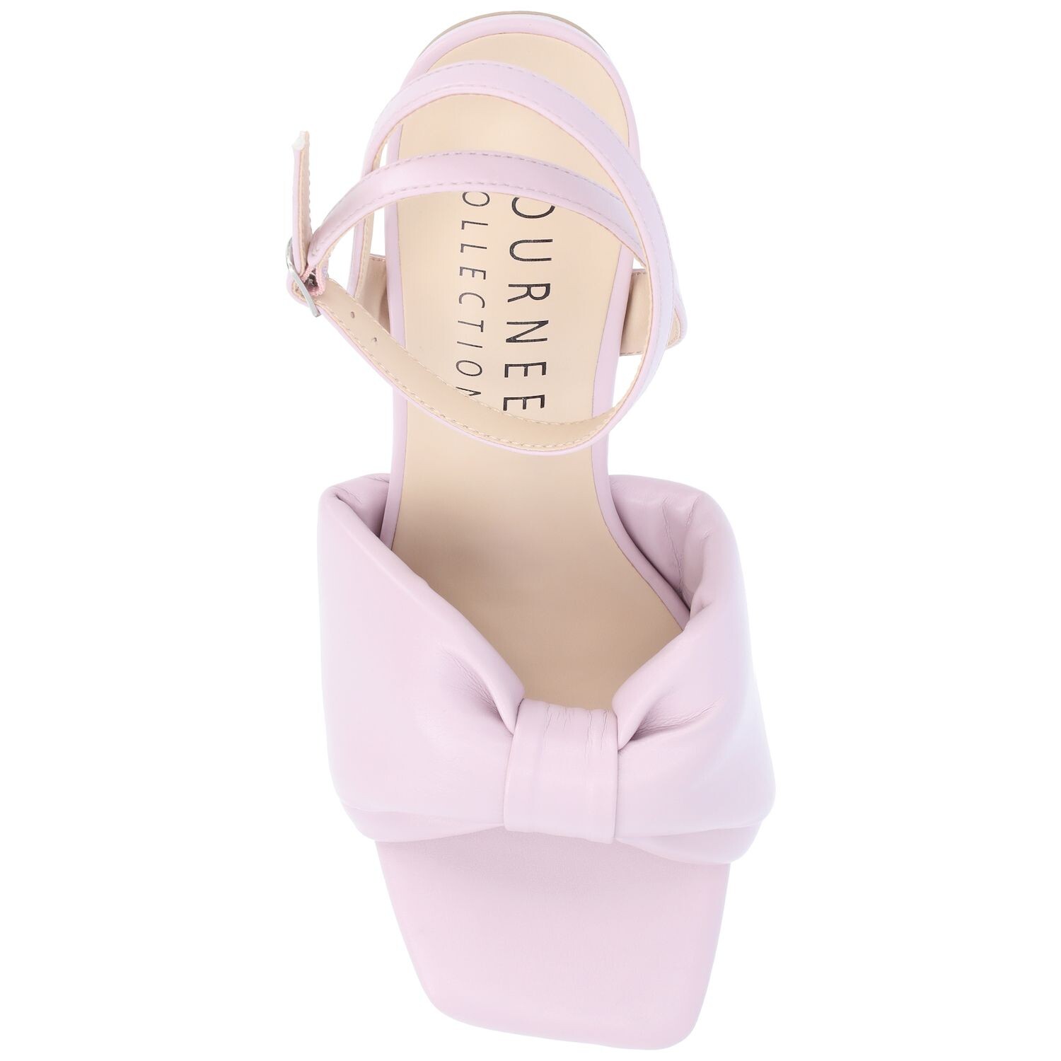 Женские босоножки на блочном каблуке Journee Collection Tru Comfort Foam Lottey Journee Collection, бежевый — фото 3