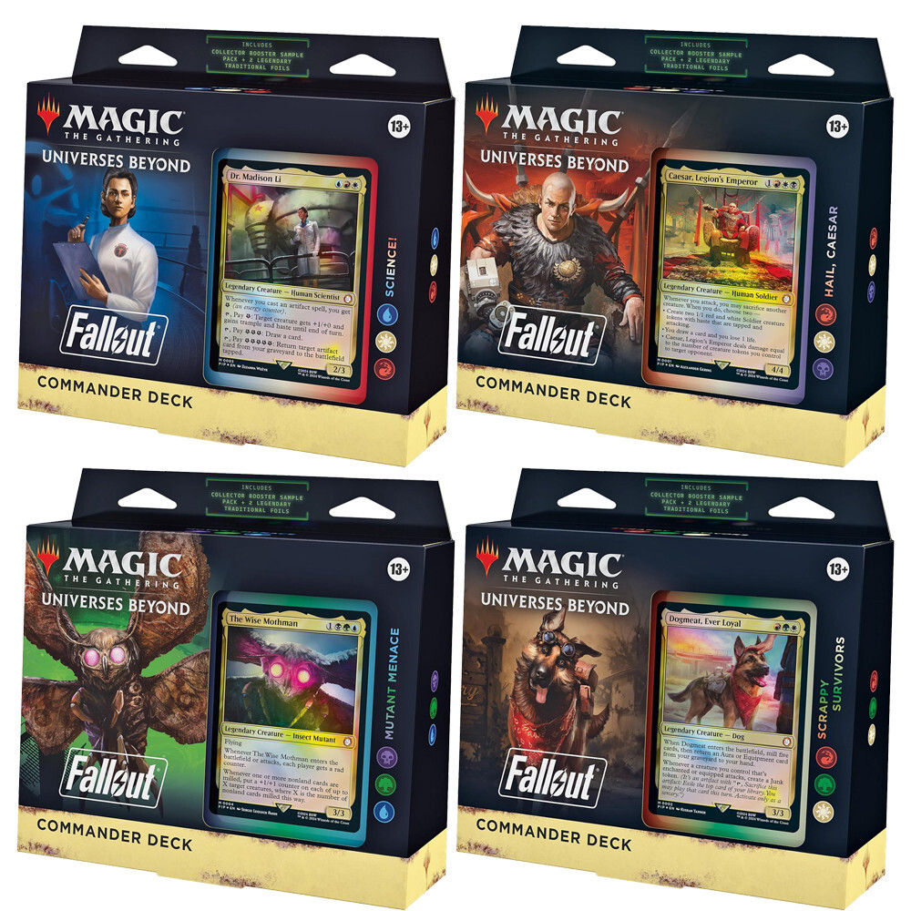 

Карточная игра Wizards of the Coast MtG Universes Beyond: Fallout Commander Deck Set (4)