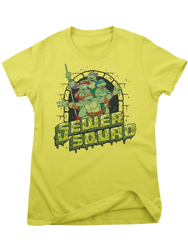 

Футболка Sewer Squad Girly Tee желтого цвета Teenage Mutant Ninja Turtles, Желтый, Футболка Sewer Squad Girly Tee желтого цвета Teenage Mutant Ninja Turtles