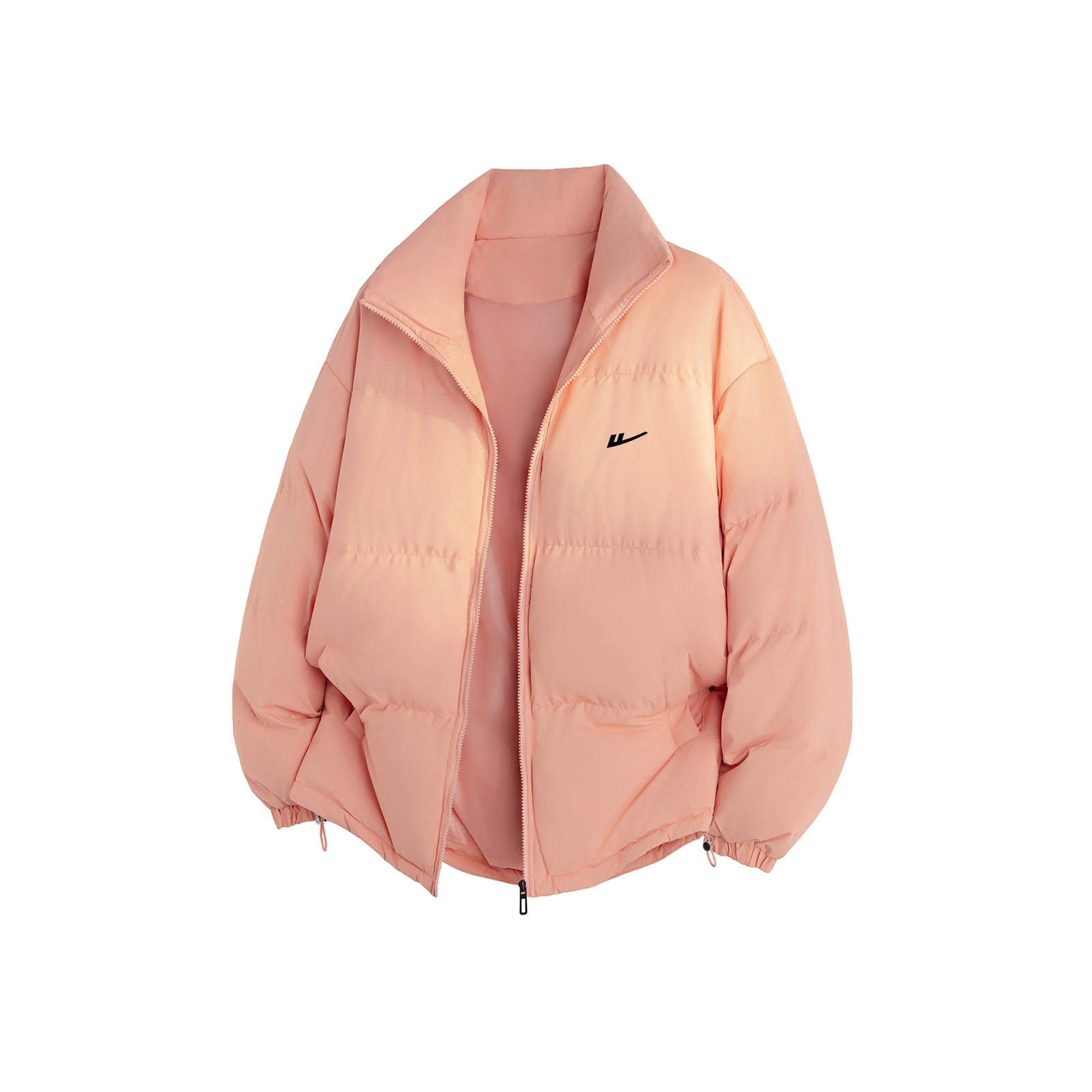 

Пуховик Unisex Stand Collar утепленный стеганый WARRIOR, soft peach[free diy brand merch]