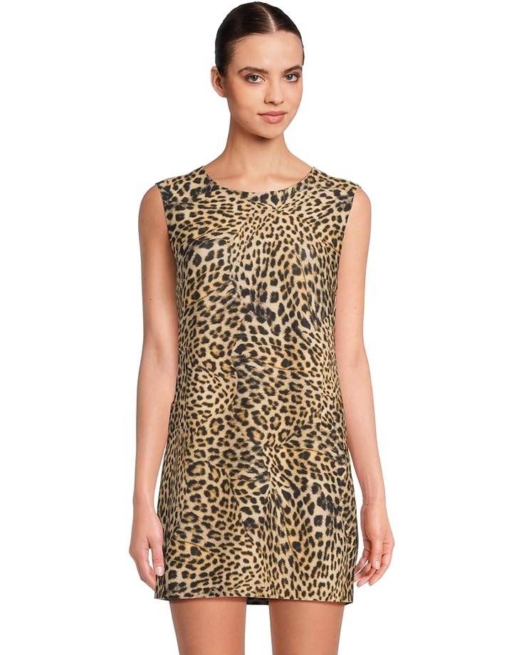 

Платье Norma Kamali Sleeveless Tailored Mini Dress, цвет Cheetah Patch