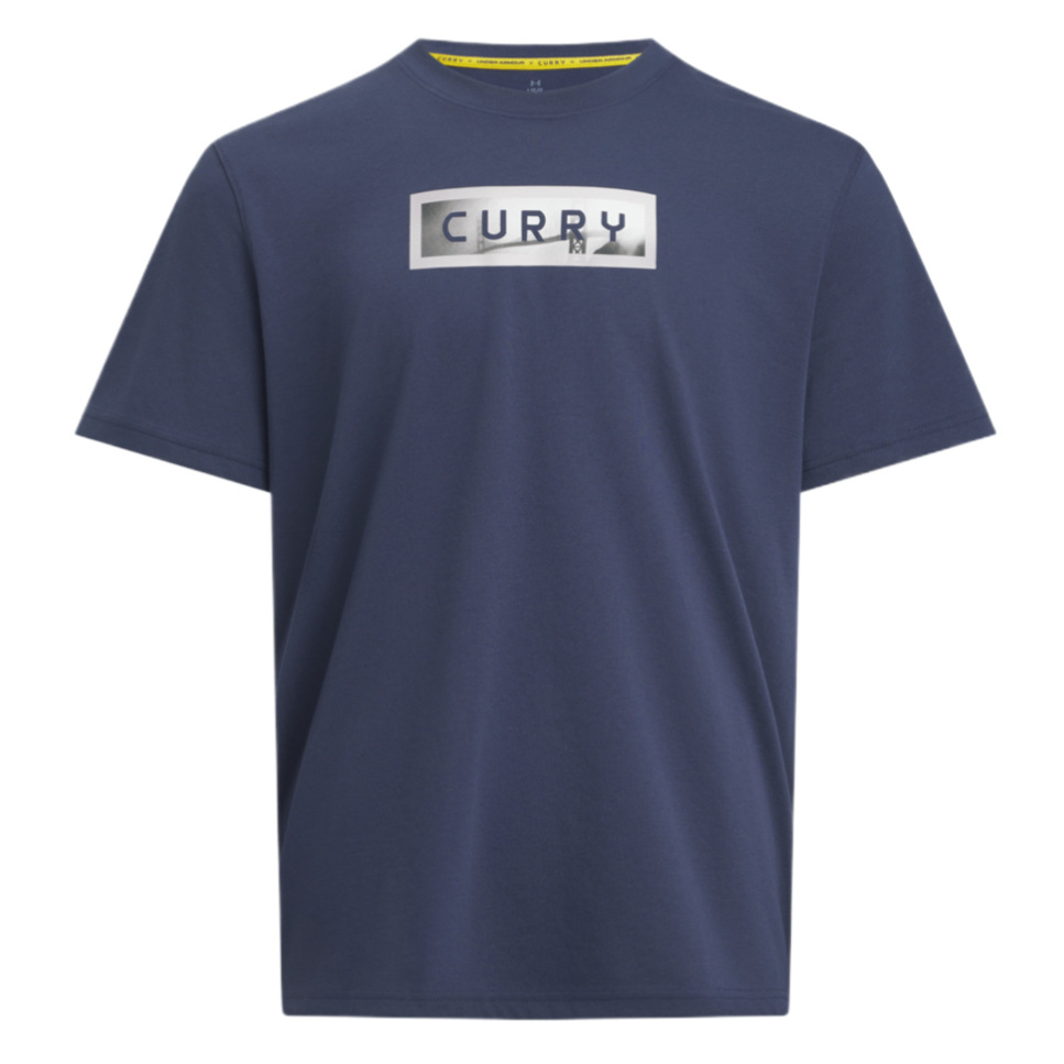 

Мужская футболка с изображением Карри Under Armour, washed marine синий