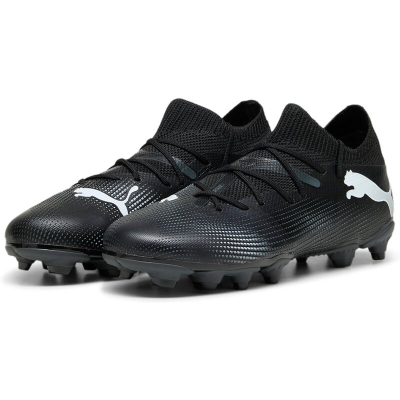 Футбольные бутсы для лужайки Future 7 Match FG/AG JR Puma, черный — фото 3