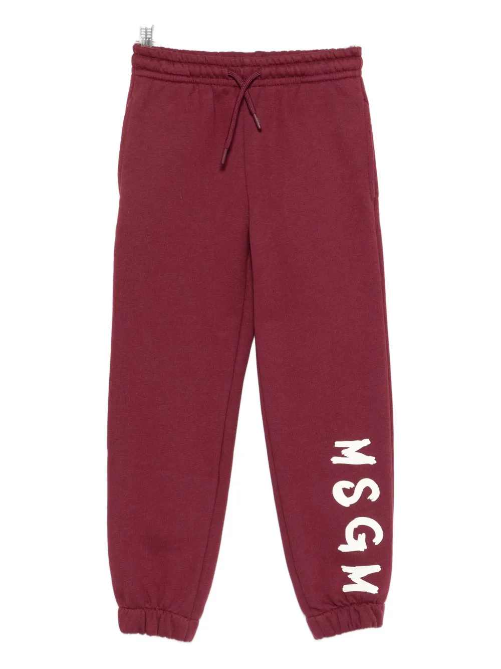 

Эластичные спортивные брюки с логотипом MSGM Kids, красный