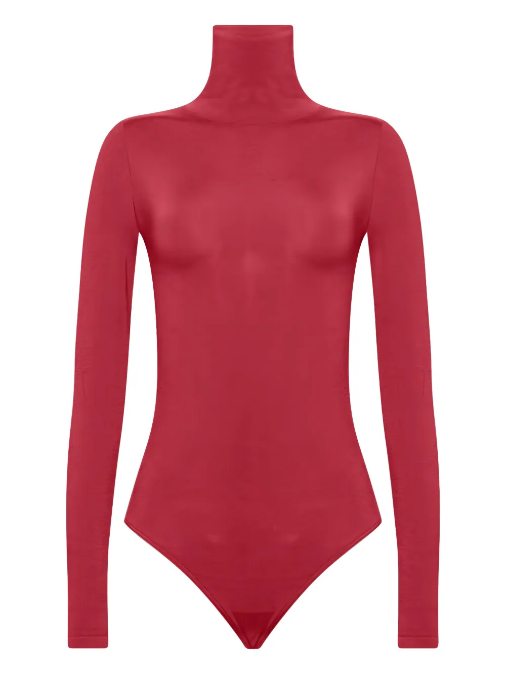 

Боди с воротником-гольф Wolford, красный