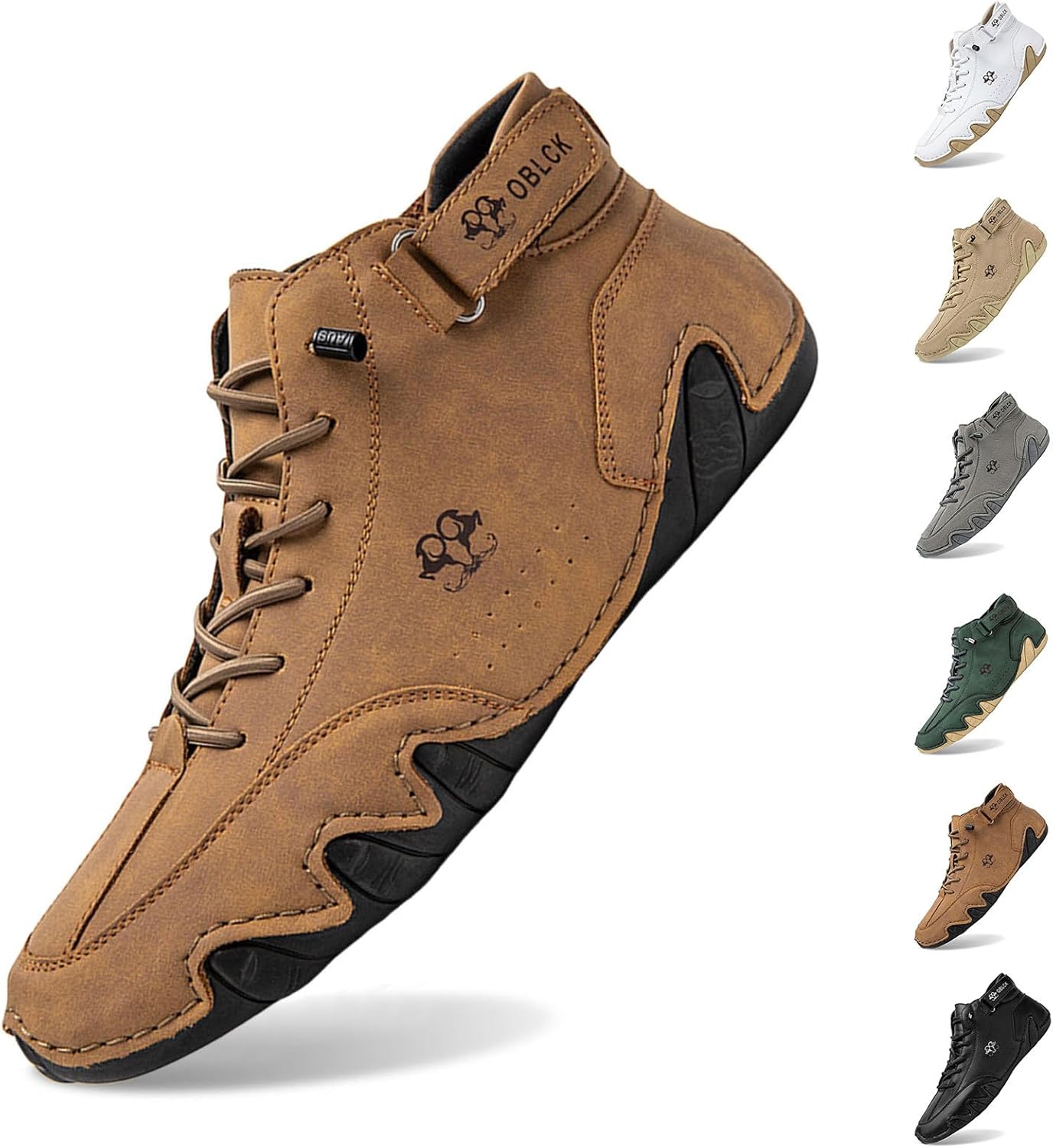 Мужские повседневные кроссовки с поддержкой свода стопы, легкие и удобные для ходьбы, для повседневной носки и путешествий Generic, коричневый — фото 3