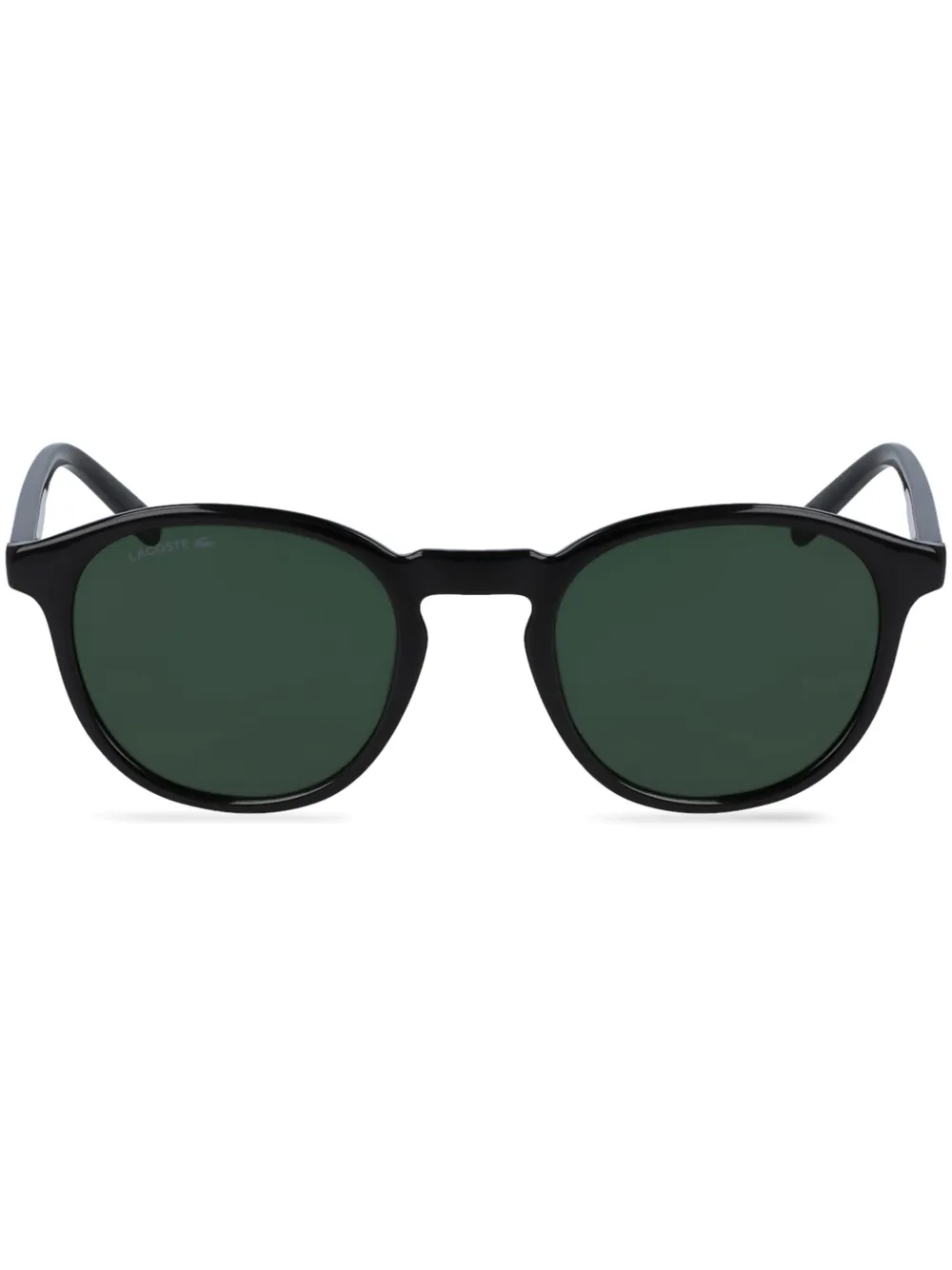 

Солнцезащитные очки в круглой оправе Lacoste, черный