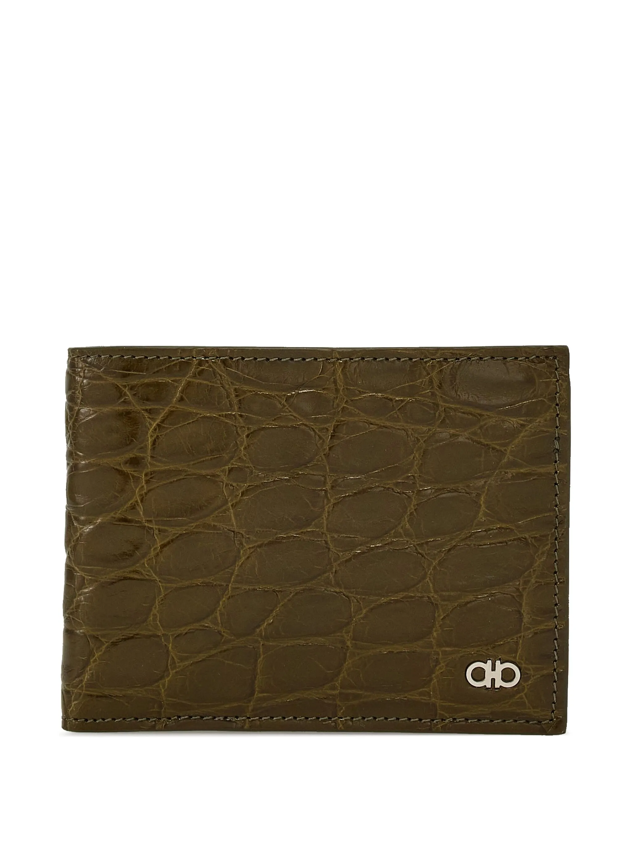 

Кошелек с декором Gancini Ferragamo, хаки