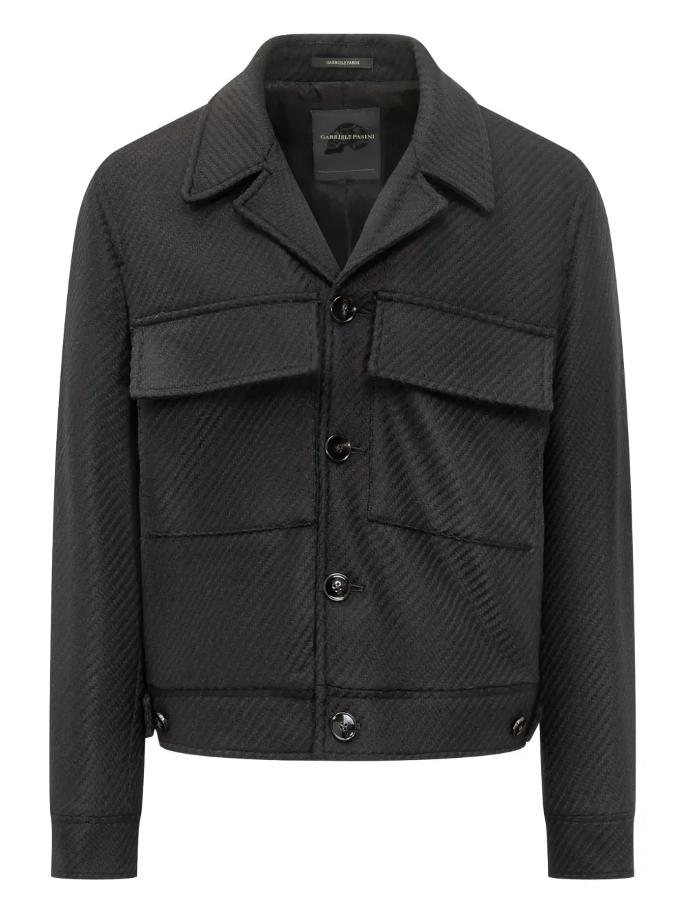 

Пиджак с клапанами на карманах Gabriele Pasini, черный