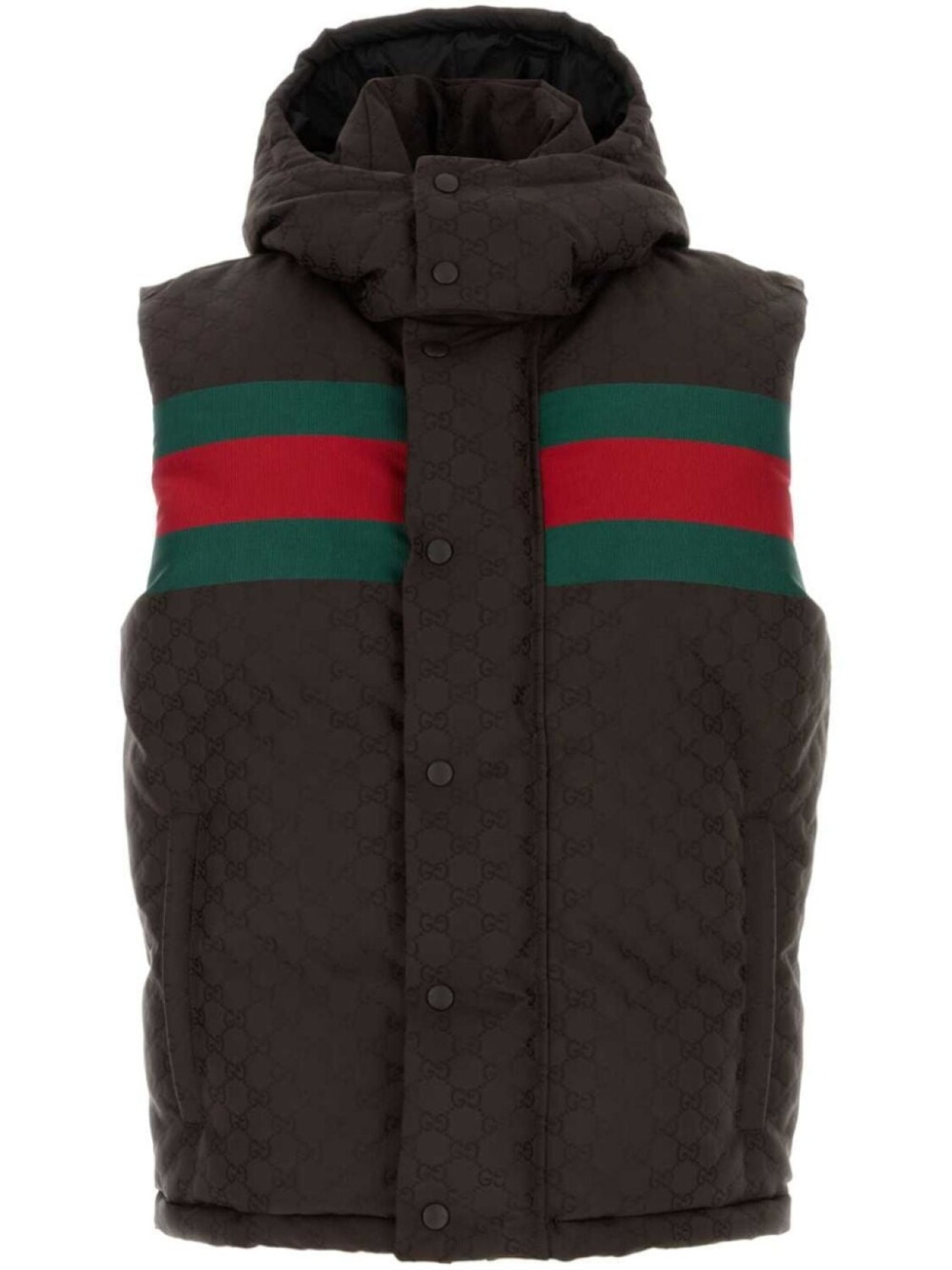 

GG пуховый жилет Gucci, коричневый