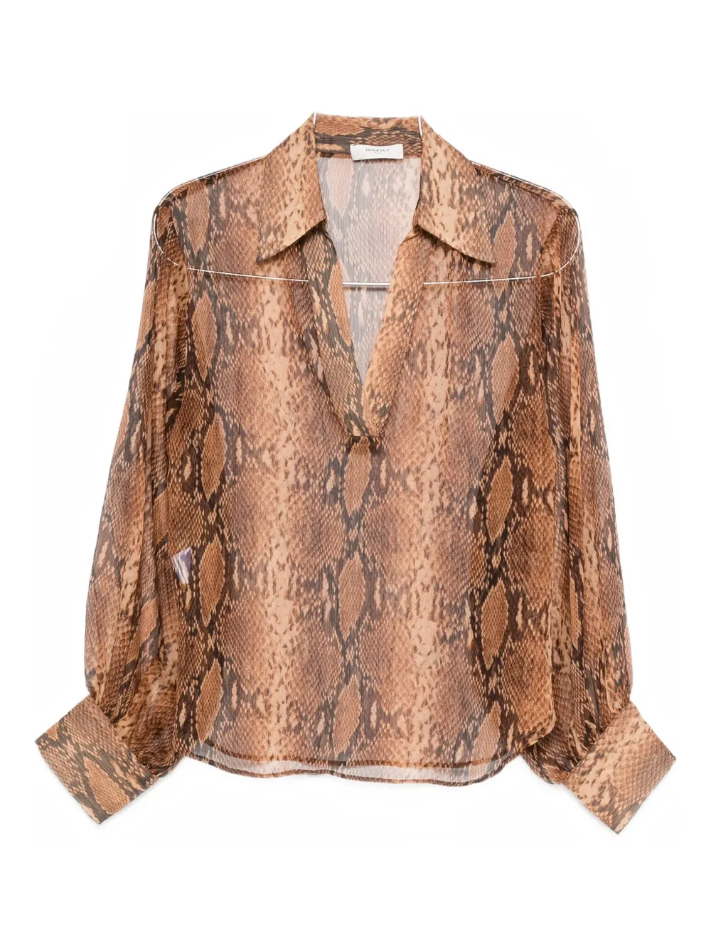 

Топ с принтом под змеиную кожу Nina 14.7, бежевый