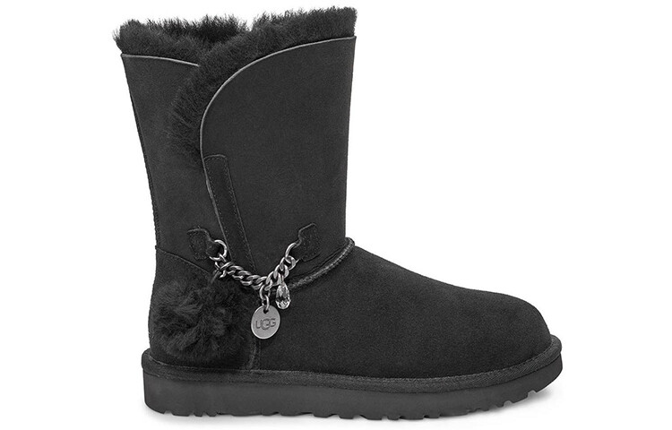 Ботинки женские UGG Classic Mini Charms, черный — фото 2