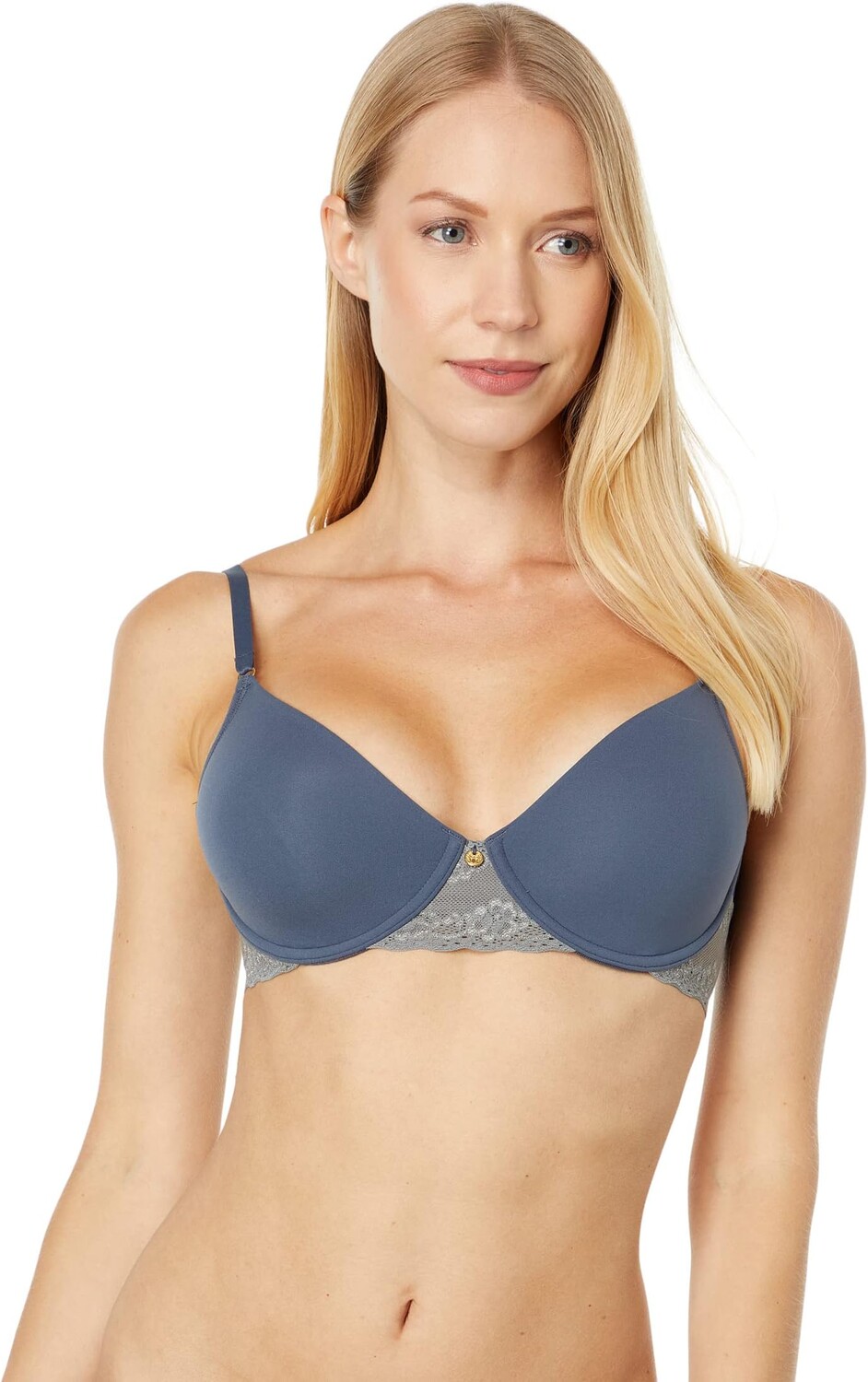 

Бюстгальтер Natori Bliss Perfection Unlined Underwire 724154, цвет Ash Navy/Anchor