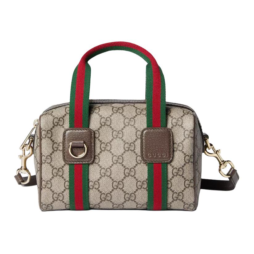 

GUCCI Мини-сумка через плечо унисекс бежево-коричневая