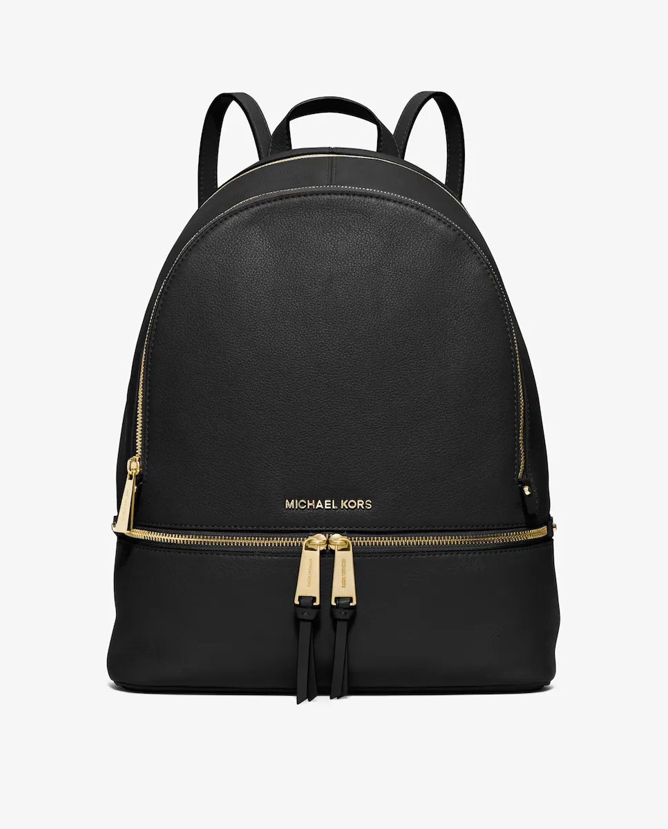 

Женский кожаный рюкзак Rhea на молнии Michael Michael Kors, черный
