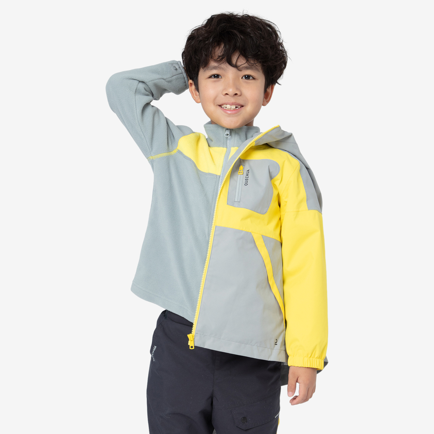 

Детская трёхслойная водонепроницаемая лёгкая куртка Quechua SH100 X-Warm (2-6 лет)