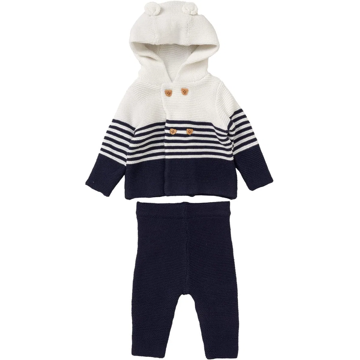 Утепленный костюм для малышей с медвежьими ушками Rock a Bye Baby Boutique, мультиколор