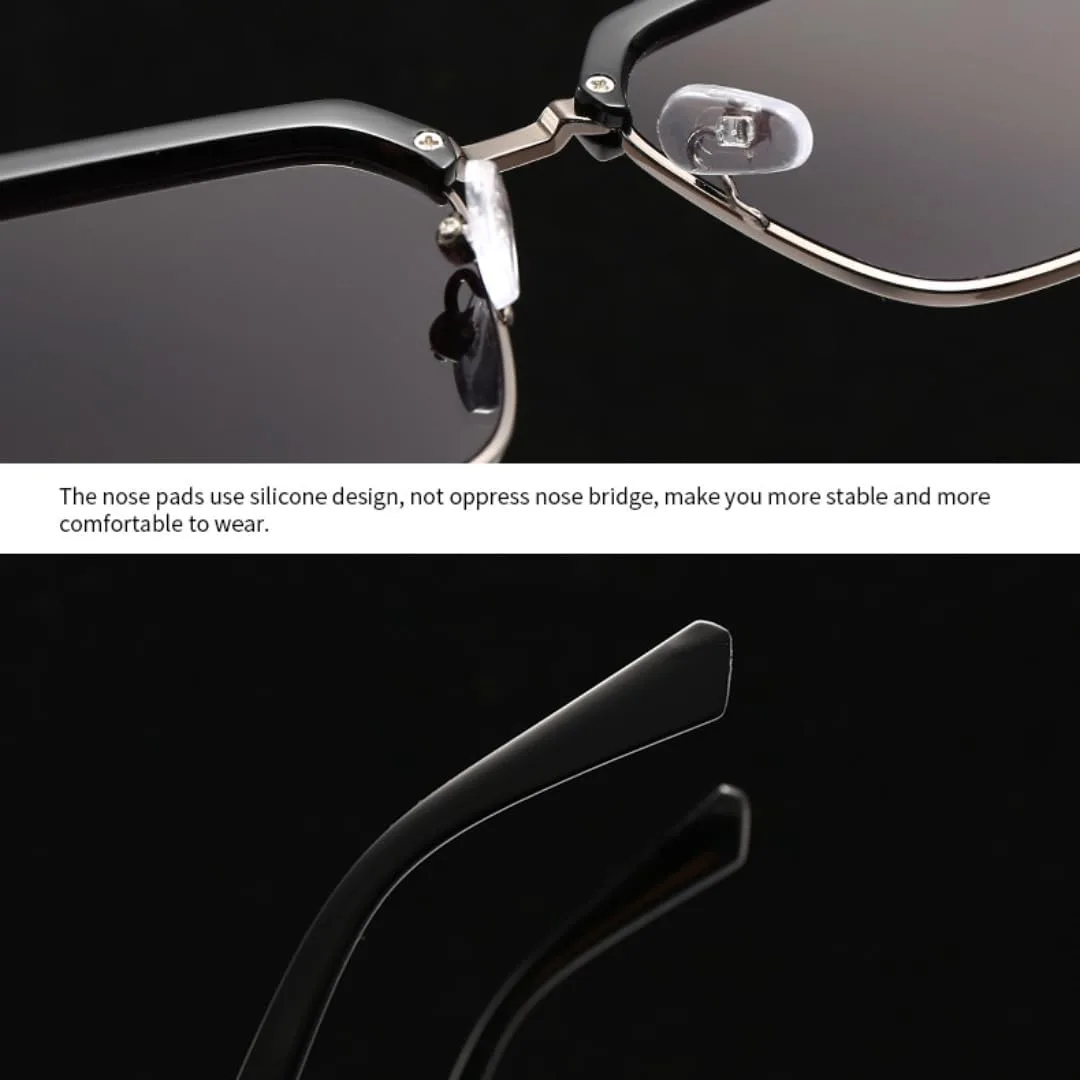 

Классические солнцезащитные очки в полуободковой оправе для мужчин и женщин, в стиле ретро, ​​популярные черные, с защитой от УФ-излучения UV400 TKKTLLT, Tyj392-5