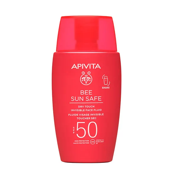 

Невидимый флюид для лица Dry Touch Spf50 Bee Sun Safe Apivita, 50 ml