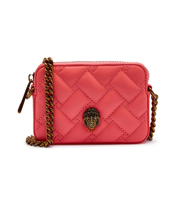 

Кожаная сумка через плечо micro kensington Kurt Geiger, розовый