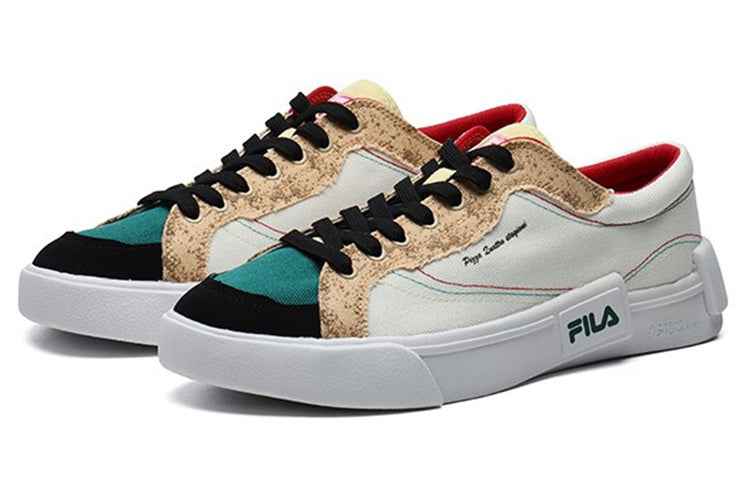 Кеды (WMNS) Fila Fusion Shoes 'Beige Teal White', белый — фото 3